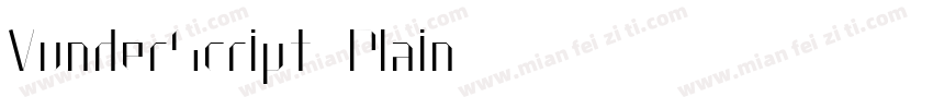 VunderScript Plain字体转换